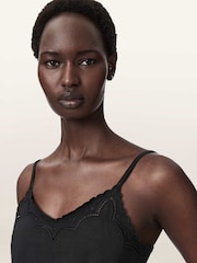 AllSaints Black Georgia Camisole - Image 3 of 6