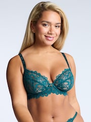 Groen - Boux Avenue Heidi Non-Padded Lace Plunge Bra - Image 3 of 5