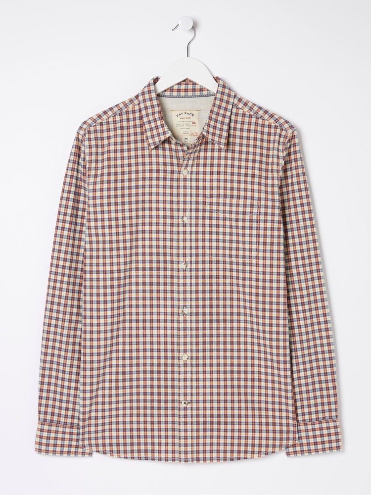 FatFace Red Everly Check Shirt - Image 1 of 1