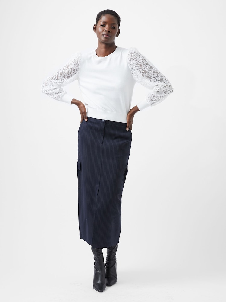 French Connection White Luvvy Jumper - Image 1 of 4