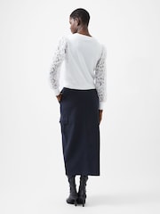 French Connection White Luvvy Jumper - Image 2 of 4