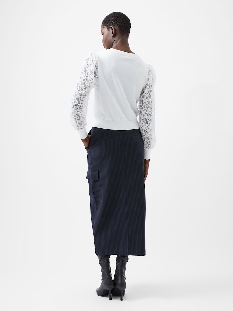 French Connection White Luvvy Jumper - Image 2 of 4