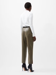 French Connection Green Crolenda PU Trousers - Image 2 of 4
