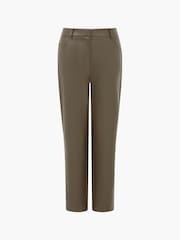 French Connection Green Crolenda PU Trousers - Image 4 of 4