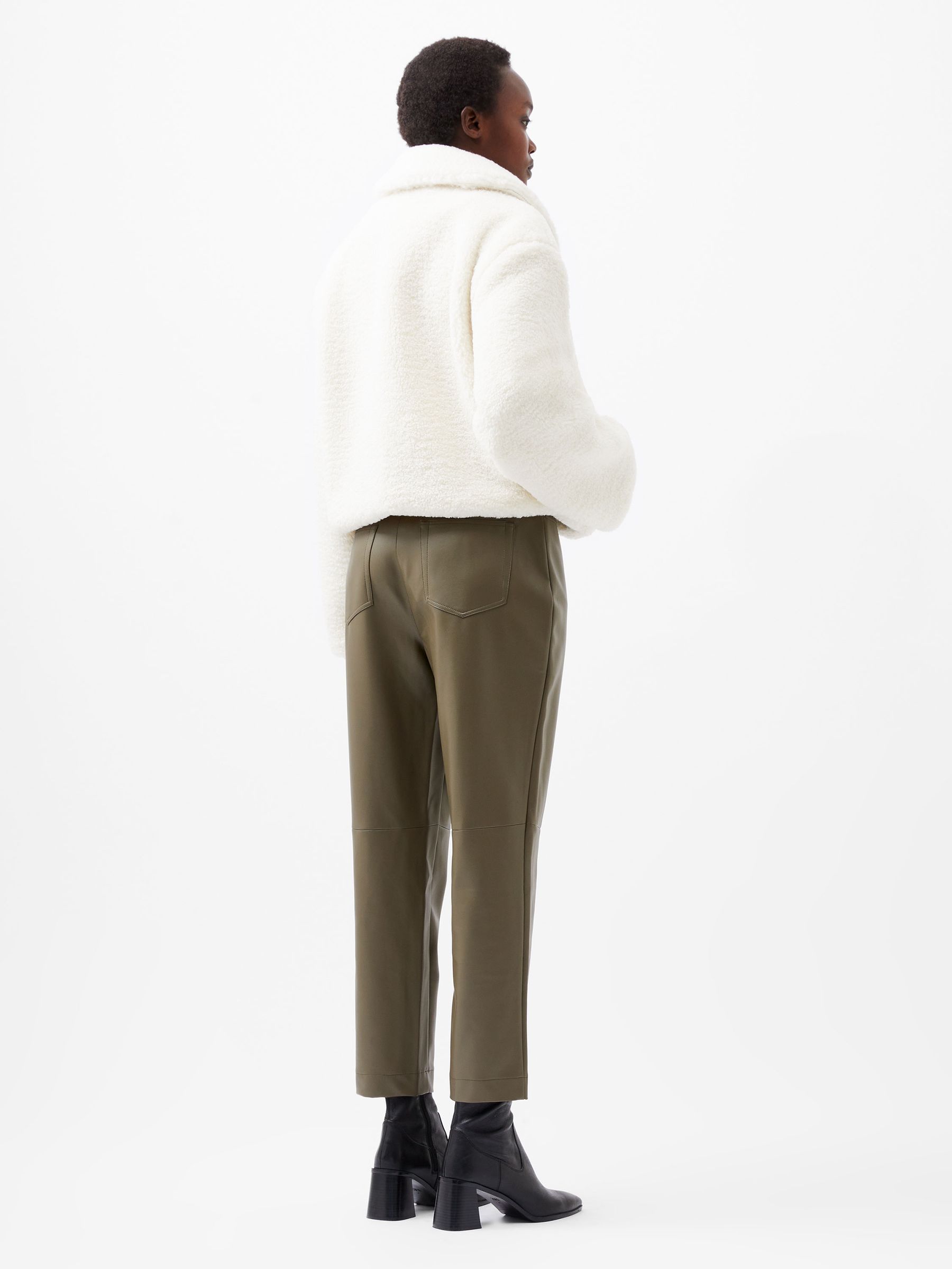 Buy French Connection Cream Alex Faux Fur Jacket from Next USA