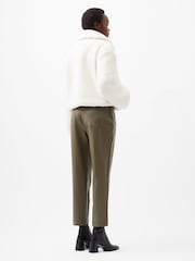 French Connection Cream Alex Faux Fur Jacket - Image 2 of 4