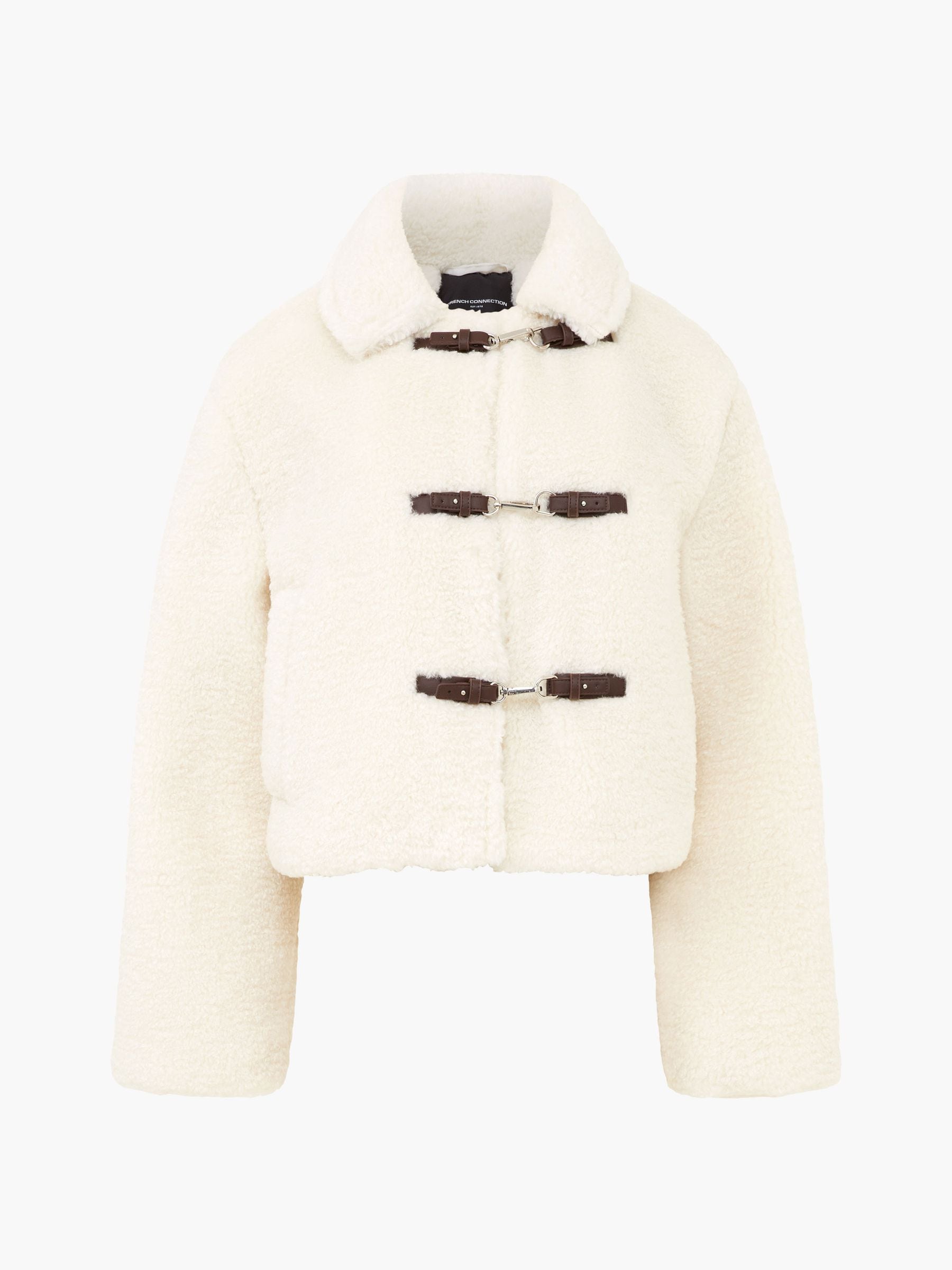 Buy French Connection Cream Alex Faux Fur Jacket from Next USA