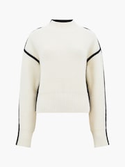French Connection Cream High Neck Lorena Cream Jumper - Image 4 of 4