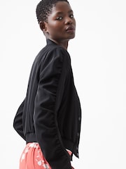 French Connection Black Harrie Suiting Bomber Jacket - Image 3 of 4