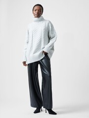 French Connection Grey Makira Roll Neck Jumper - Image 1 of 4