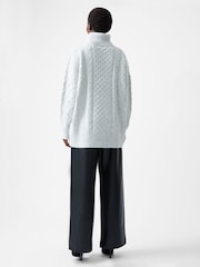French Connection Grey Makira Roll Neck Jumper - Image 2 of 4