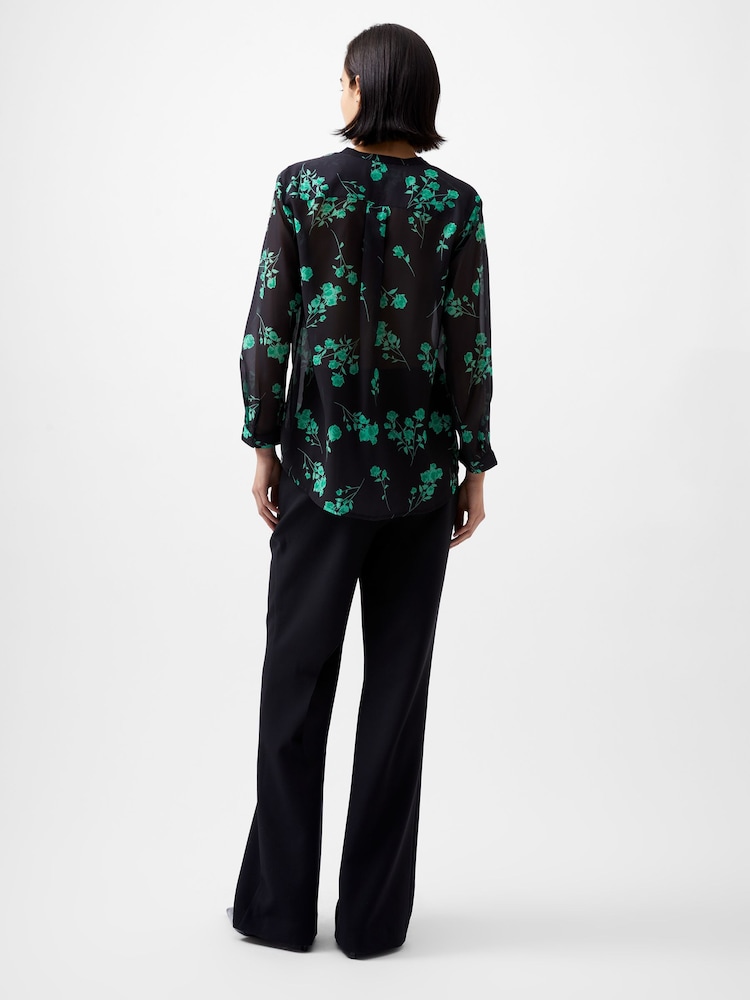 French Connection Black Long Sleeve Alessandra Shirt - Image 2 of 4