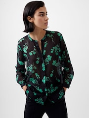 French Connection Black Long Sleeve Alessandra Shirt - Image 3 of 4