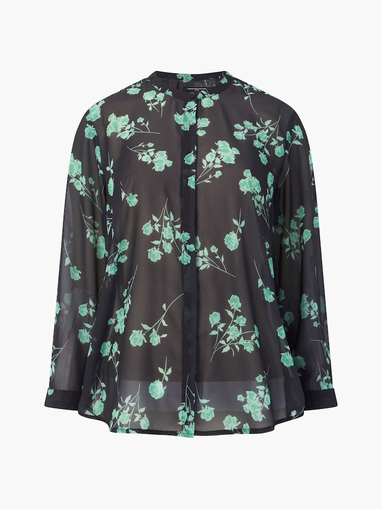 French Connection Black Long Sleeve Alessandra Shirt - Image 4 of 4