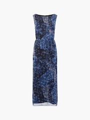 French Connection Blue Dawn Hallie Crinkle Dress - Image 4 of 4