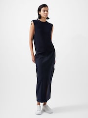 French Connection Blue Manda Open Knit Vest - Image 1 of 4