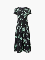 French Connection Black V-Neck Alessandra Delphine Dress - Image 4 of 4