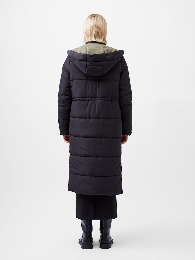 French Connection Black Double Front Auden Puffer Coat - Image 2 of 4