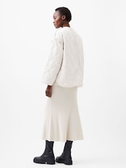 French Connection Cream Aris Quilted Jacket - Image 2 of 4