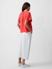 French Connection Red Capriana Crepe Light Top - Image 2 of 4