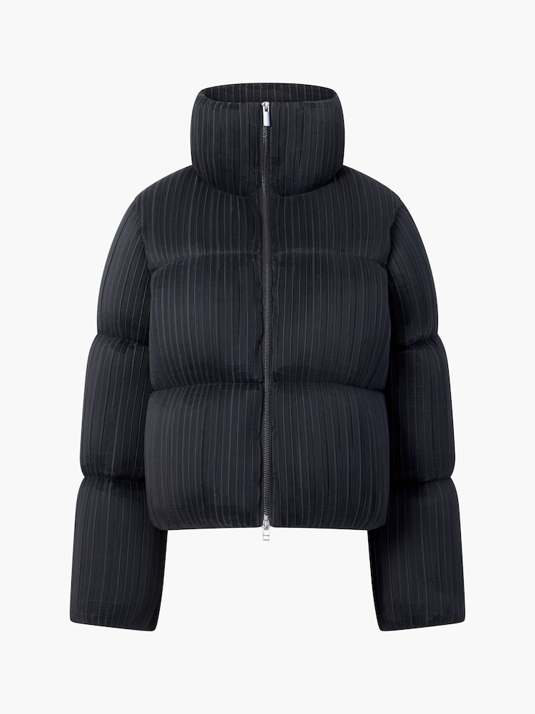 French Connection Black Dinara Crinkle Puffer Jacket - Image 3 of 3