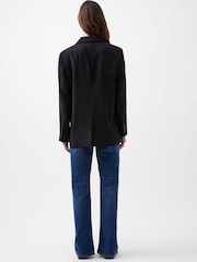 French Connection Black Double Breasted Harrie Suiting Blazer - Image 2 of 4