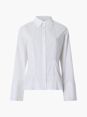 French Connection White Poplin Isabelle Classic Shirt - Image 4 of 4