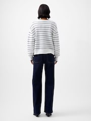 French Connection White 100% Cotton Oskie Cardigan - Image 2 of 4