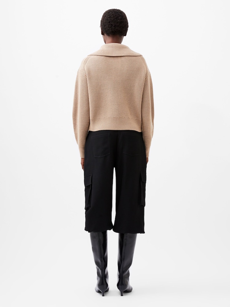 French Connection Cream Joss Collared Knit Jumper - Image 2 of 4