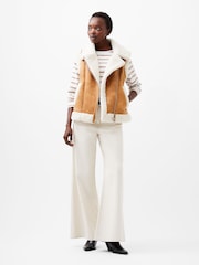 French Connection Nude Camry Suedette Gilet - Image 1 of 4