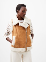 French Connection Nude Camry Suedette Gilet - Image 3 of 4