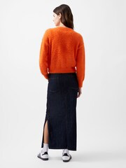 French Connection Orange Molly Feather Cardigan - Image 2 of 4