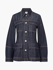 French Connection Blue Finley Denim 100% Cotton Jacket - Image 4 of 4