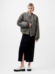French Connection Green Behati Bomber Jacket - Image 1 of 4