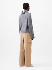 French Connection Grey Mersai Long Sleeve Roll Neck Jumper - Image 2 of 4