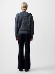 French Connection Grey Janet Sequins Jumper - Image 2 of 3