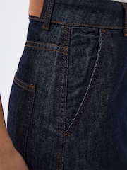 French Connection Blue 100% Cotton Finley Denim Maxi Skirt - Image 3 of 4