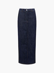French Connection Blue 100% Cotton Finley Denim Maxi Skirt - Image 4 of 4