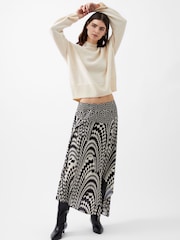 French Connection Cream Kaila Tie Detail Jumper - Image 1 of 4