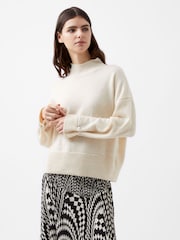 French Connection Cream Kaila Tie Detail Jumper - Image 3 of 4