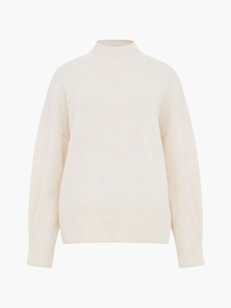 French Connection Cream Kaila Tie Detail Jumper - Image 4 of 4