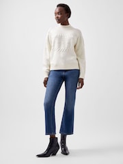 French Connection Cream Kessey High Neck Jumper - Image 1 of 4