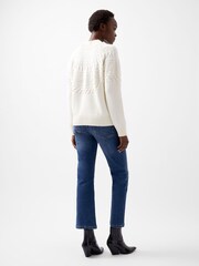 French Connection Cream Kessey High Neck Jumper - Image 2 of 4