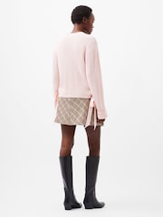 French Connection Pink Kaila Tie Detail Jumper - Image 2 of 4