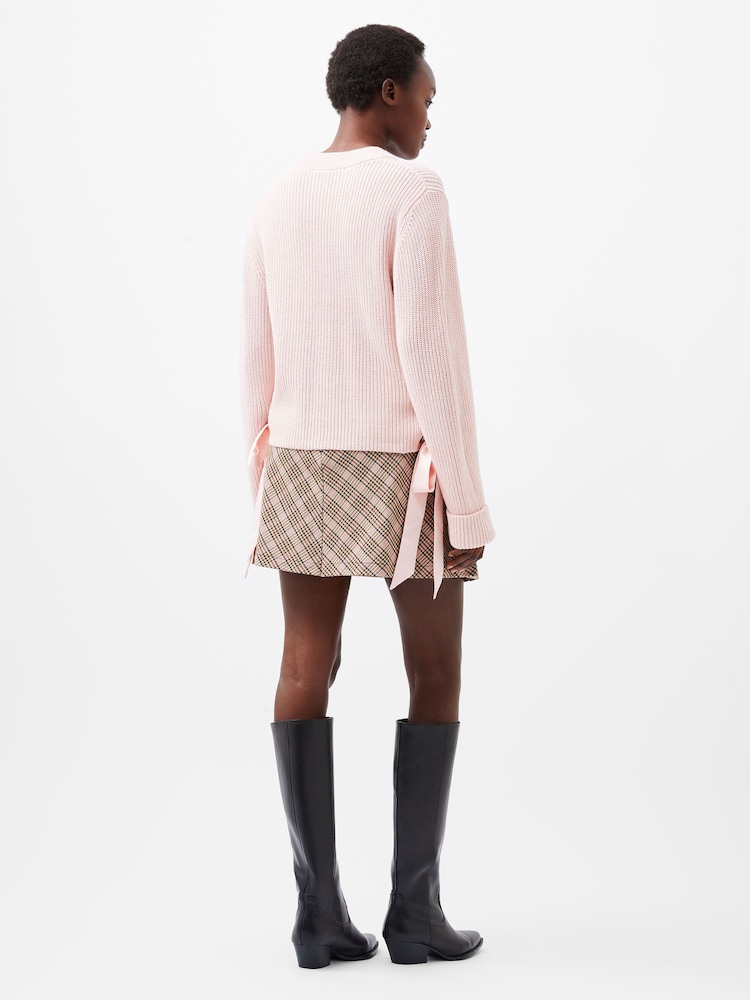 French Connection Pink Kaila Tie Detail Jumper - Image 2 of 4