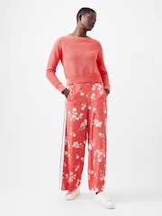 French Connection Red 100% Cotton Lily Mozart Crew Neck Jumper - Image 1 of 4