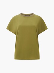 French Connection Green Crepe Light Crew Neck Top - Image 4 of 4