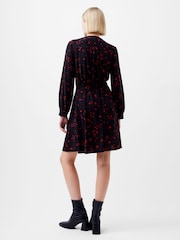 French Connection Black Floramour Meadow Long Sleeve Shirt Dress - Image 2 of 4