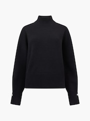 French Connection Black Kaila Tie Detail Jumper - Image 4 of 4