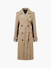 French Connection Cream Coco Twill Trench Coat - Image 4 of 4